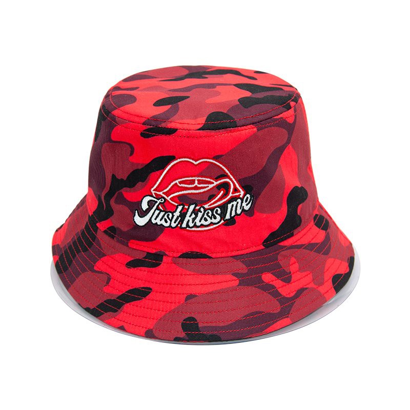 sublimationstryck bucket hat med platt broderi