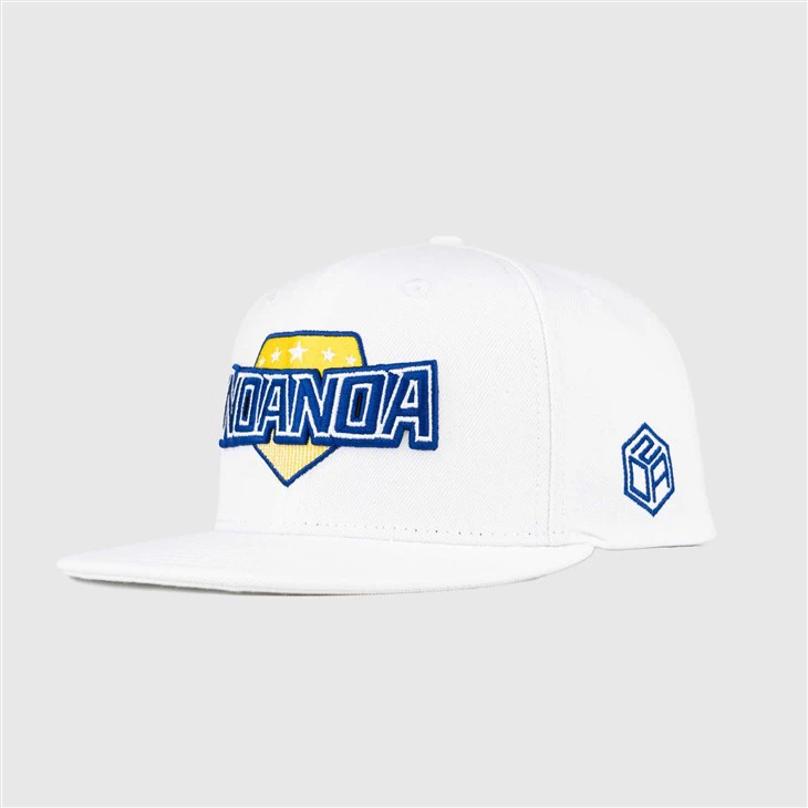 TCAP Custom Fabric White Color Original Letter Caps Buckle 3D Embroidery Hats