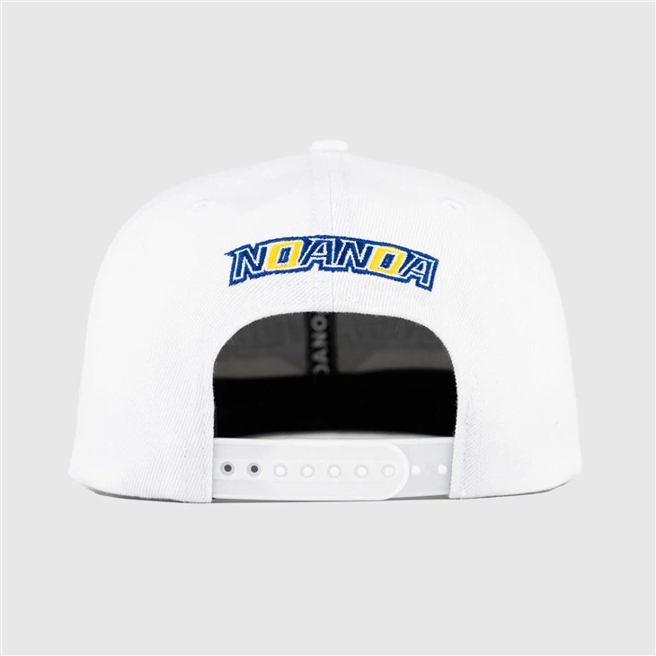 TCAP Custom Fabric White Color Original Letter Caps Buckle 3D Embroidery Hats