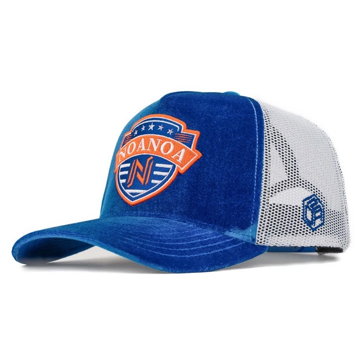 TCAP Customize High Class Velvet Embroidery Patches 5panel Trucker Hat