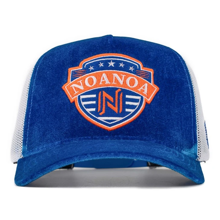 TCAP Customize High Class Velvet Embroidery Patches 5panel Trucker Hat