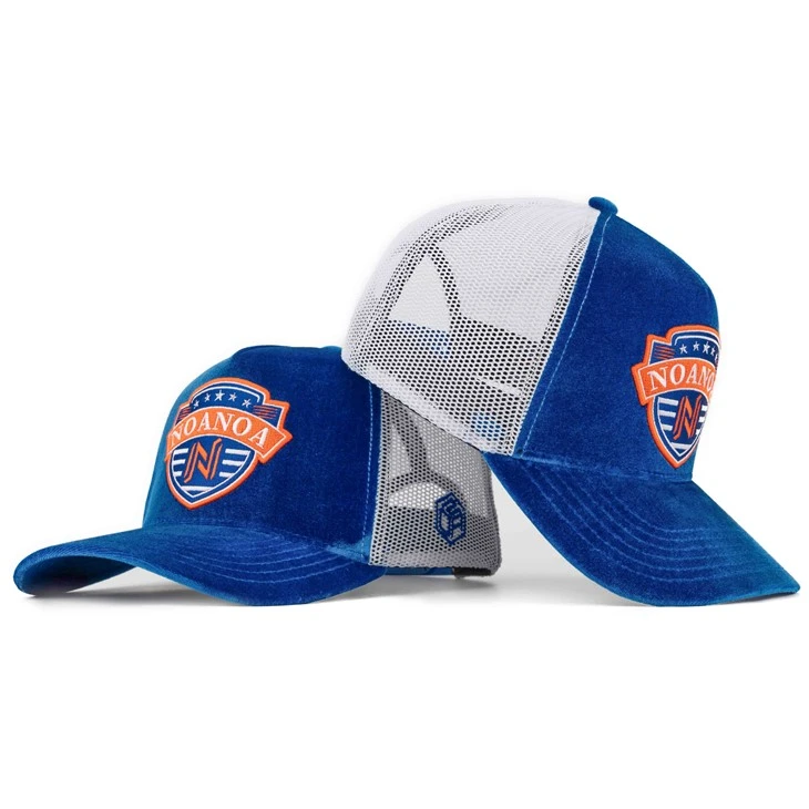 TCAP Anpassa högklassiga sammetsbroderilappar 5-panels lastbilshatt